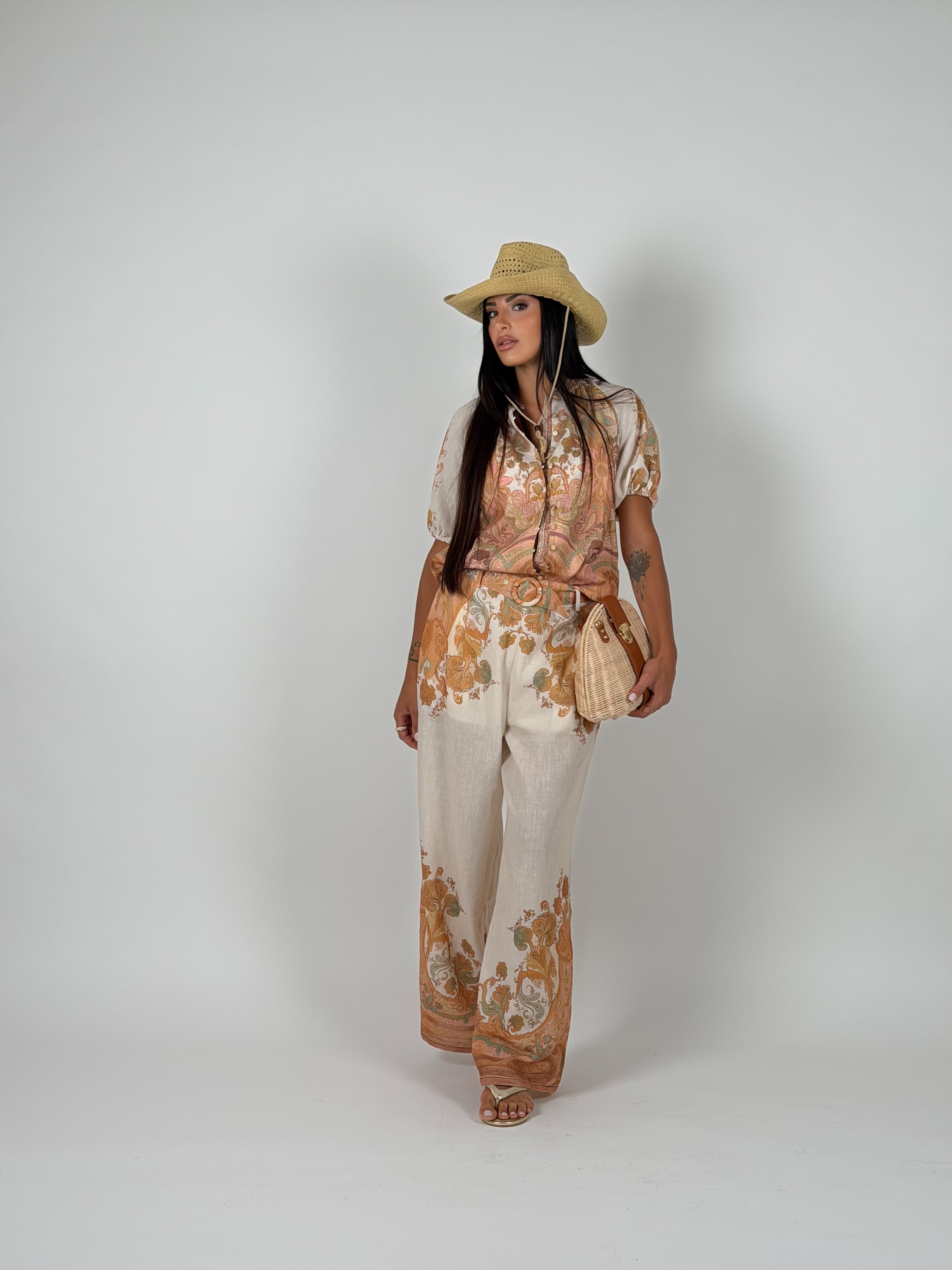 Coordinato oriental beige