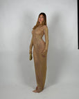 Long dress luxury gold star
