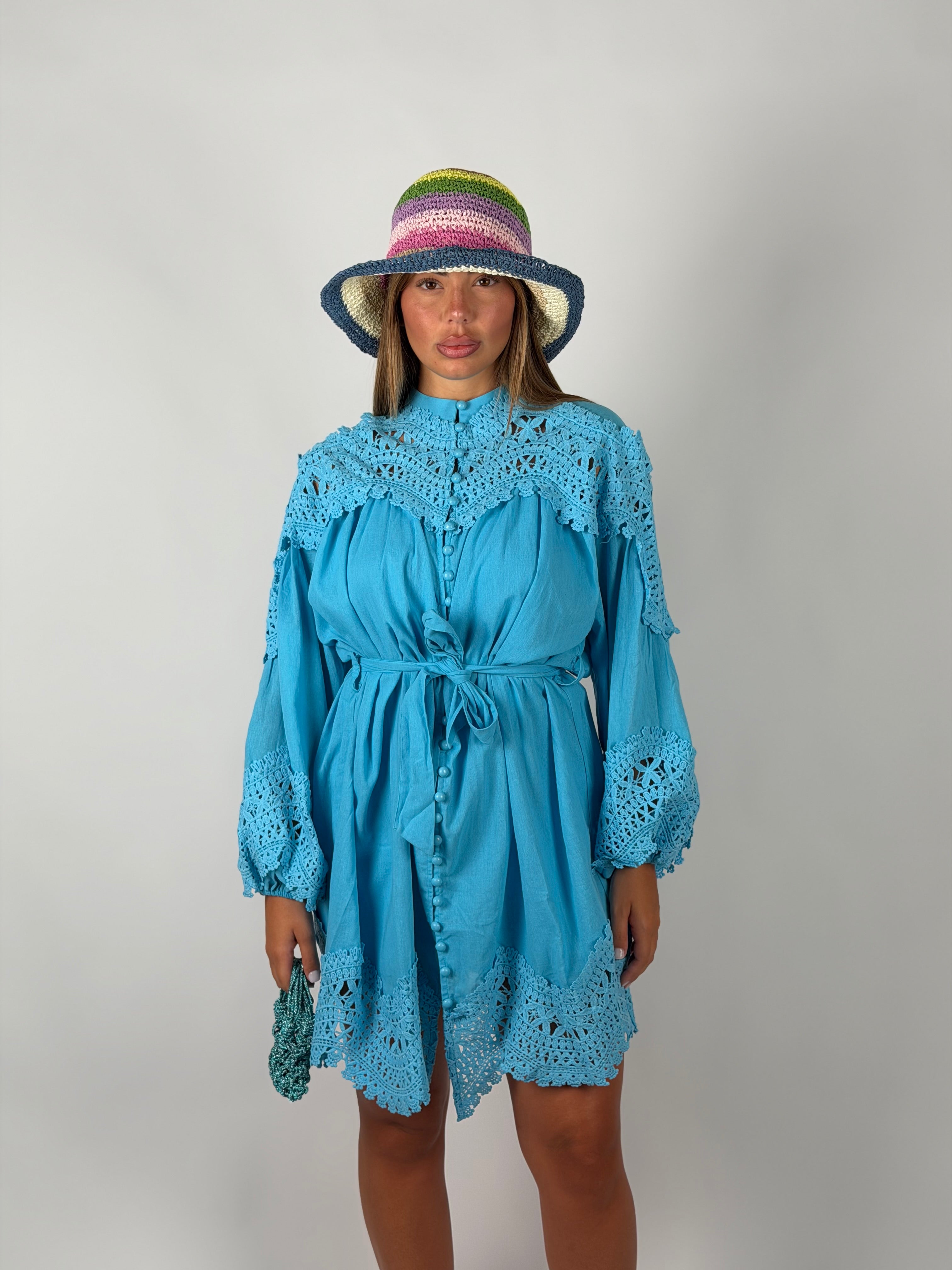 Mini dress Capri azzurro