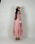 Maxi abito floreale Pink