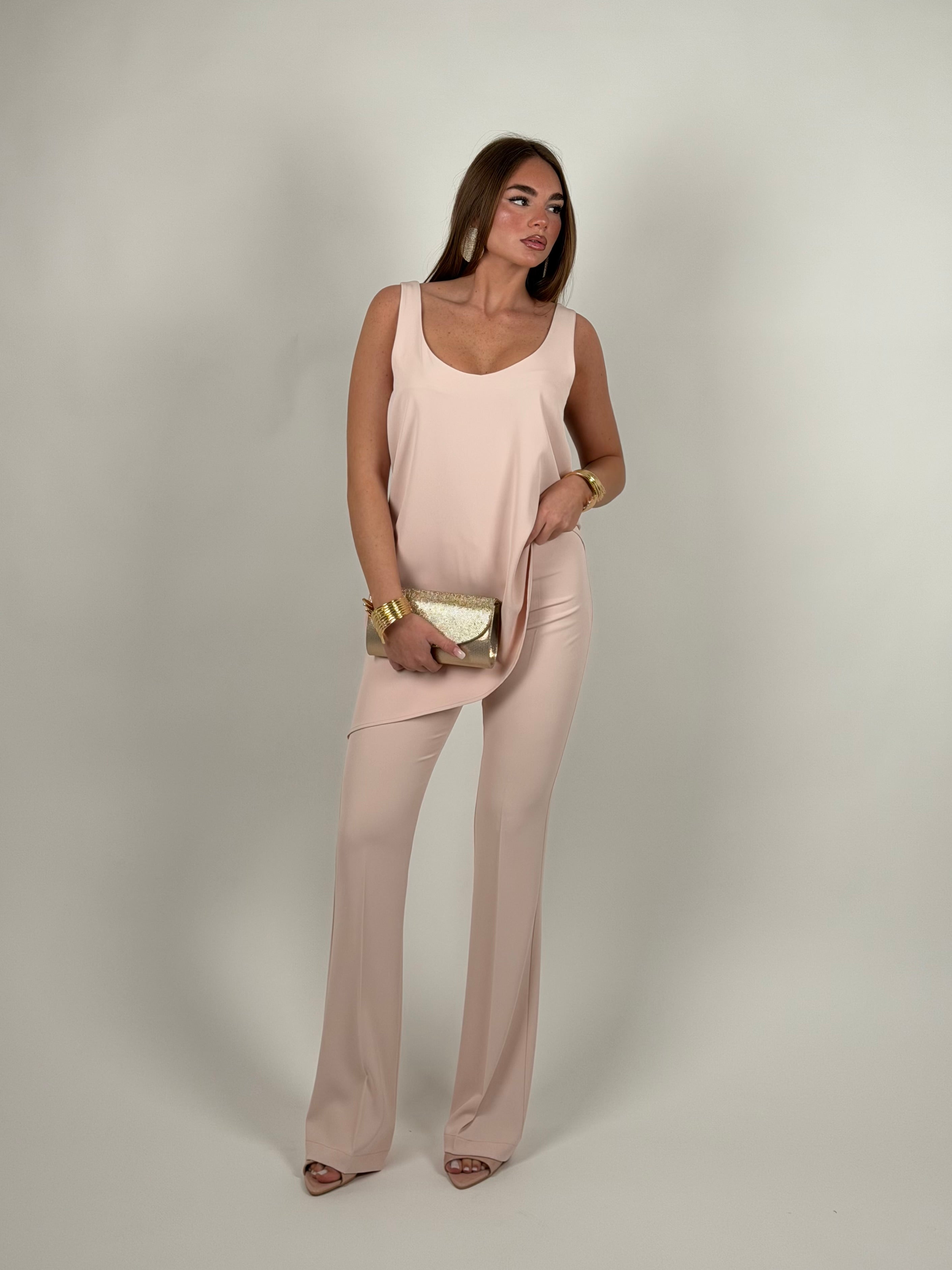 Blusa elsa rosa cipria