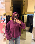 Felpa street style bordeaux