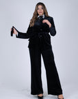 Tailleur velvet nero