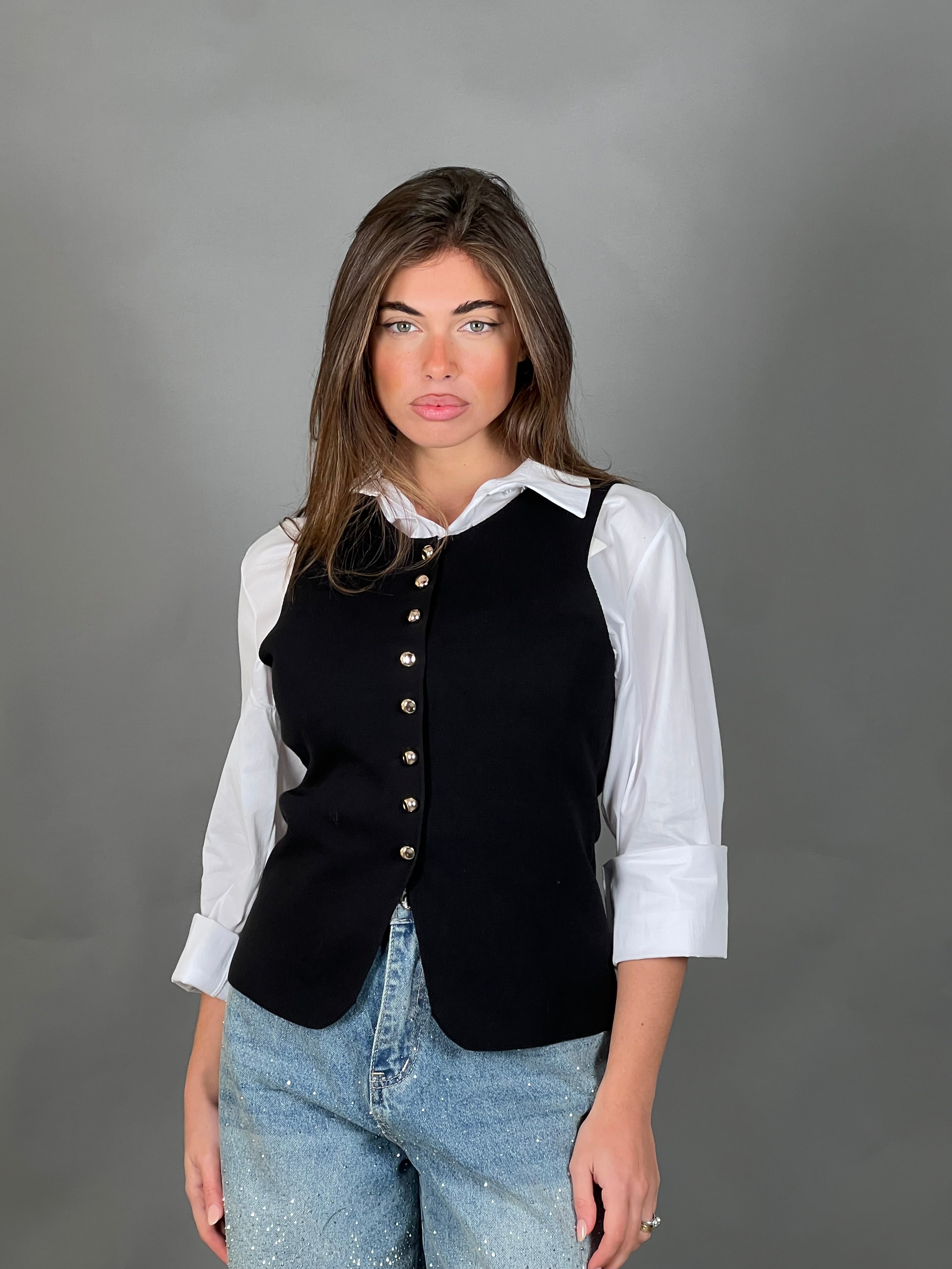 Camicia in cotone bianca