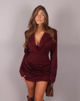 Dress giacca bordeaux