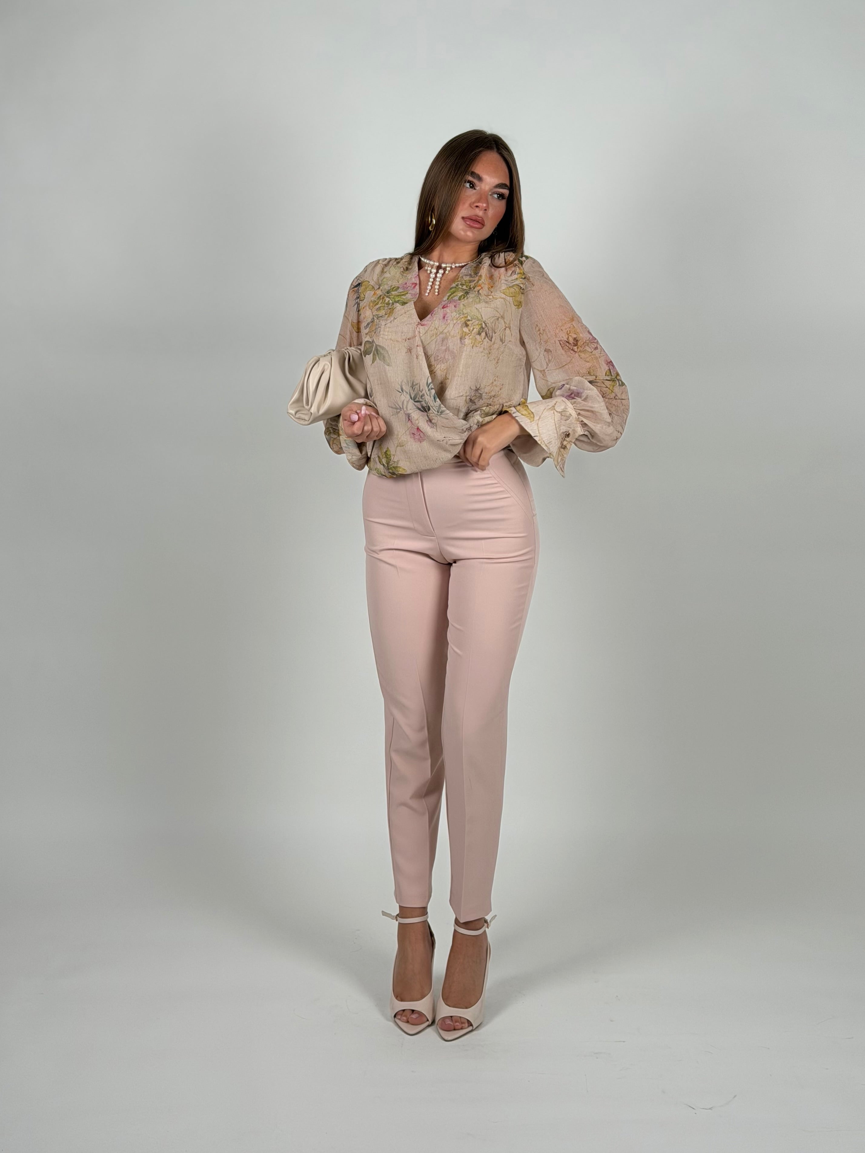 Pantalone skinny Rosy rosa