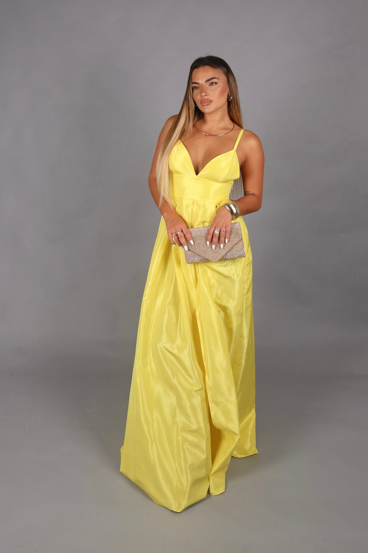 Carol dress giallo