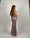 Long dress deasy beige