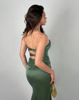 Dress Sofia verde bosco
