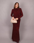 Dress allyson bordeaux
