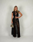 Coordinato macramè black