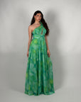 Dress rainbow verde