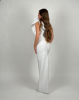 Dress bandage monospalla con rouches