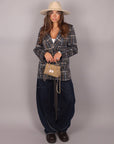 Giacca Galles blu/marrone