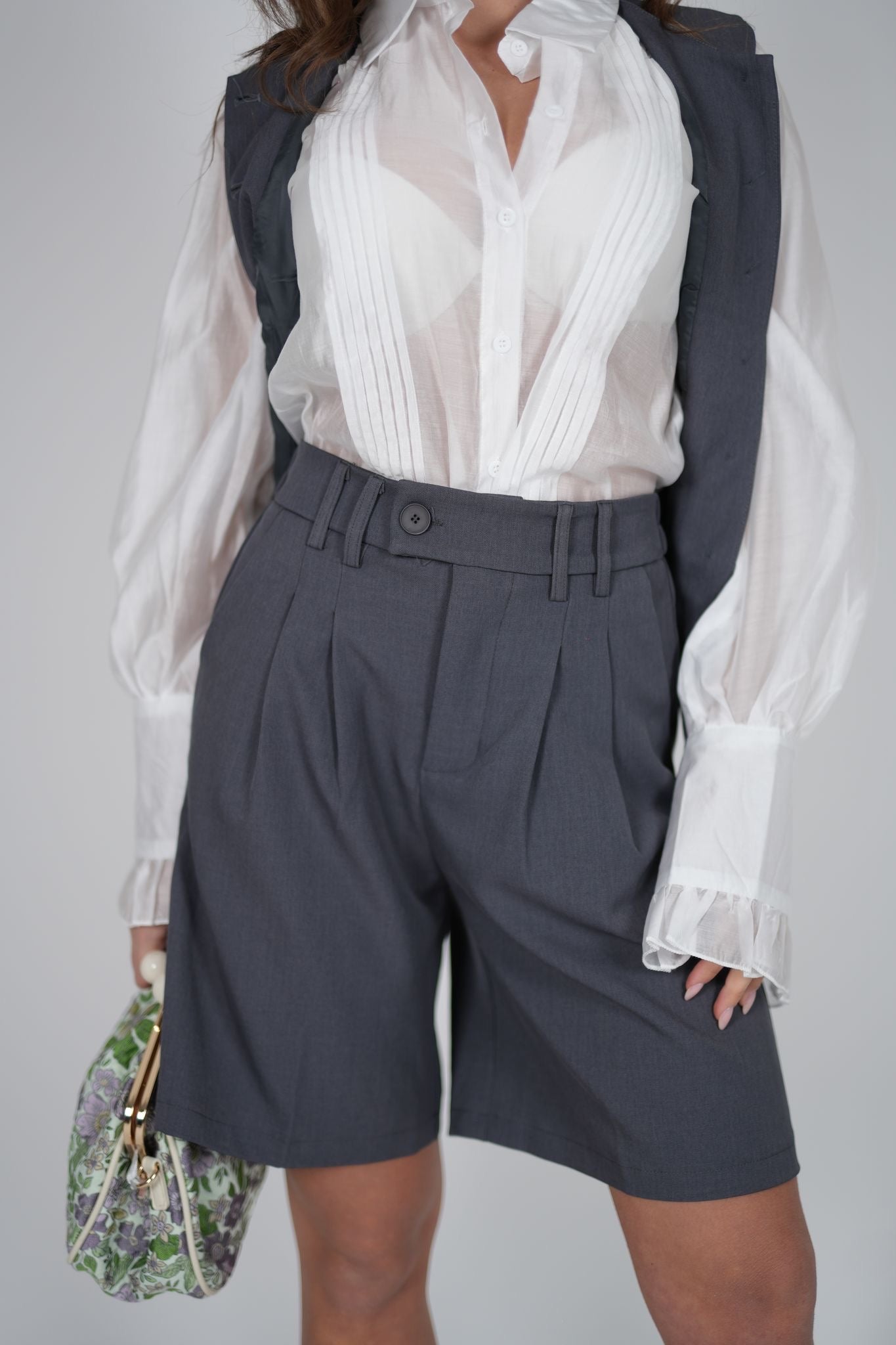 Camicia velata bianca