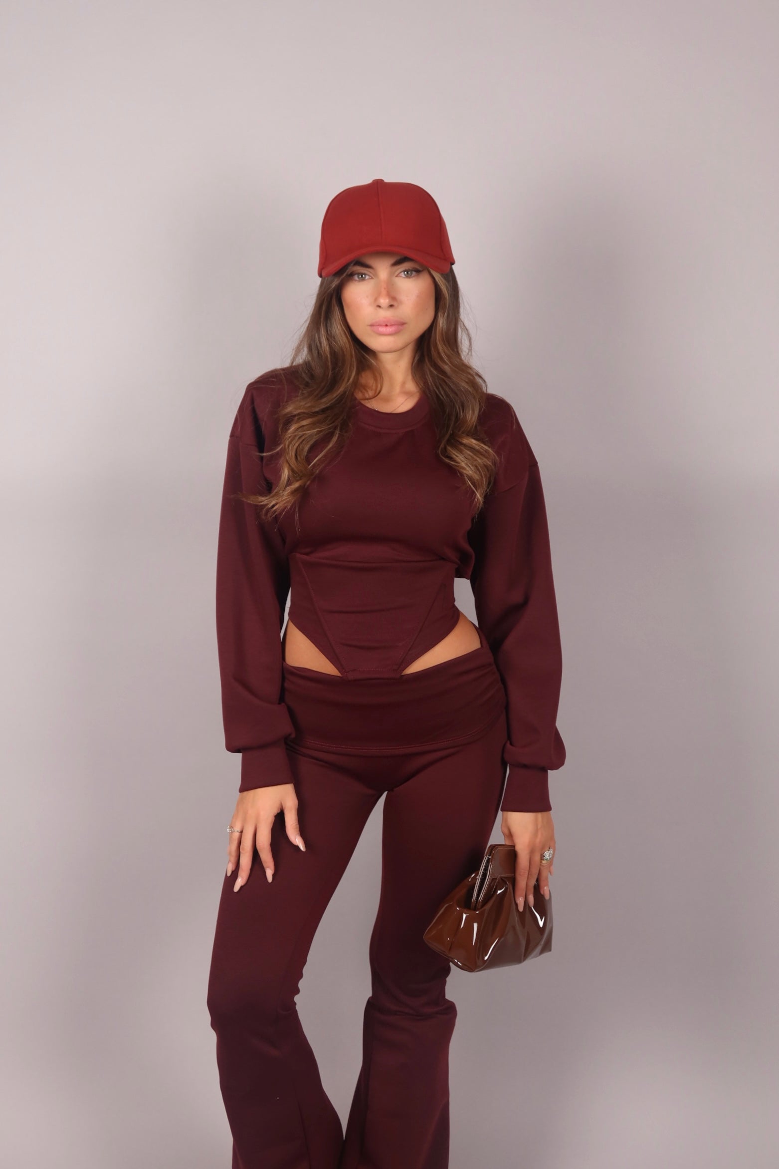 Coordset comfy chic bordeaux