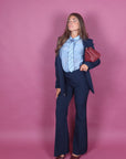 Pantalone blu navy