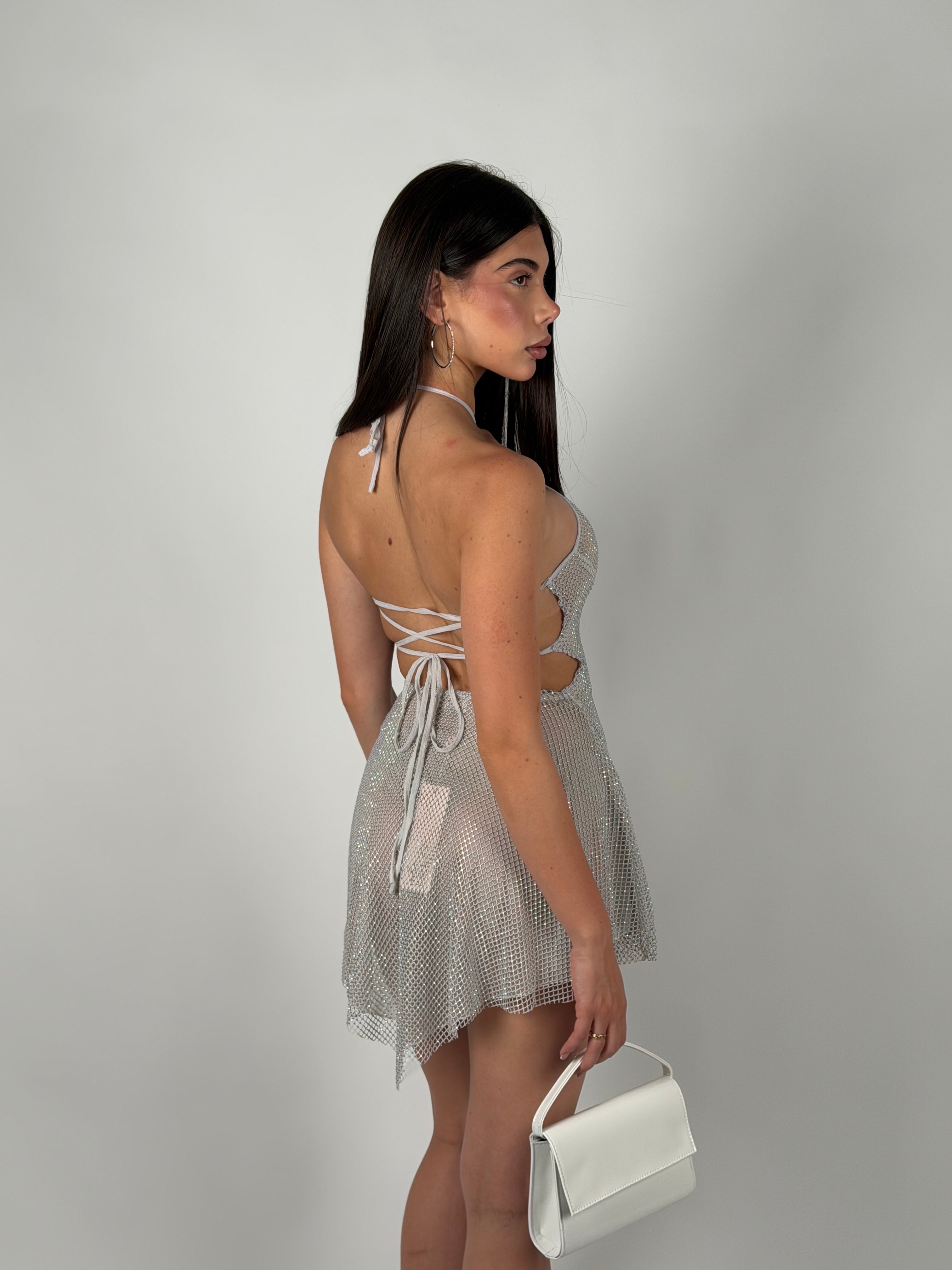 Dress Coachella argento