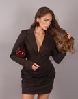 Dress giacca marrone
