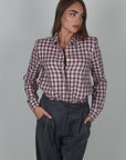 Camicia Federica bordeaux