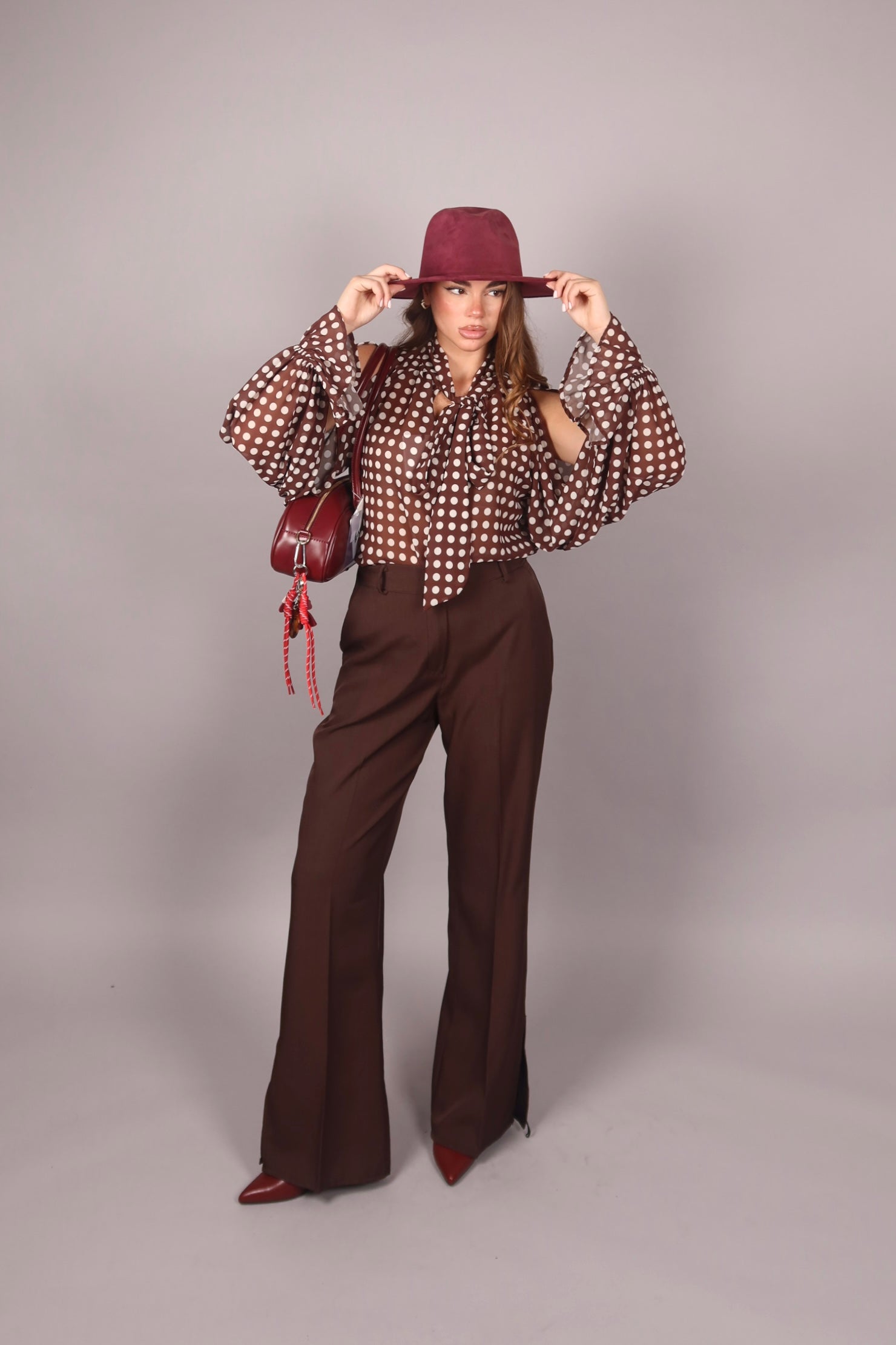 Camicia pois Brown