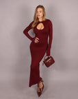 Dress goccia bordeaux