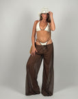Set 3 pezzi costume e pantalone Brown