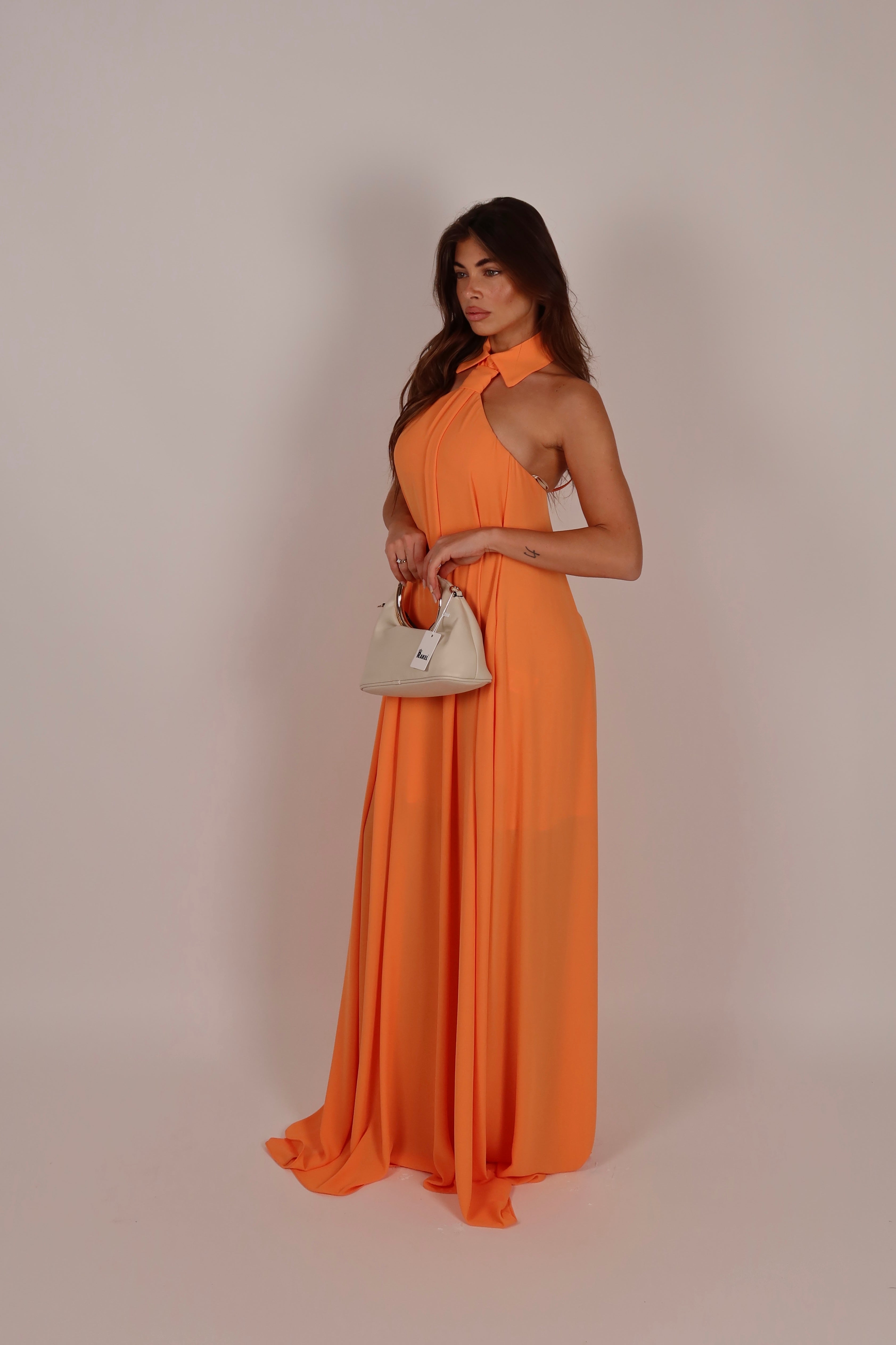 Necktie Dress orange