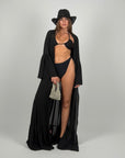 Kimono balze Nero