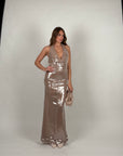 Long dress deasy beige