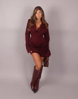 Dress giacca bordeaux