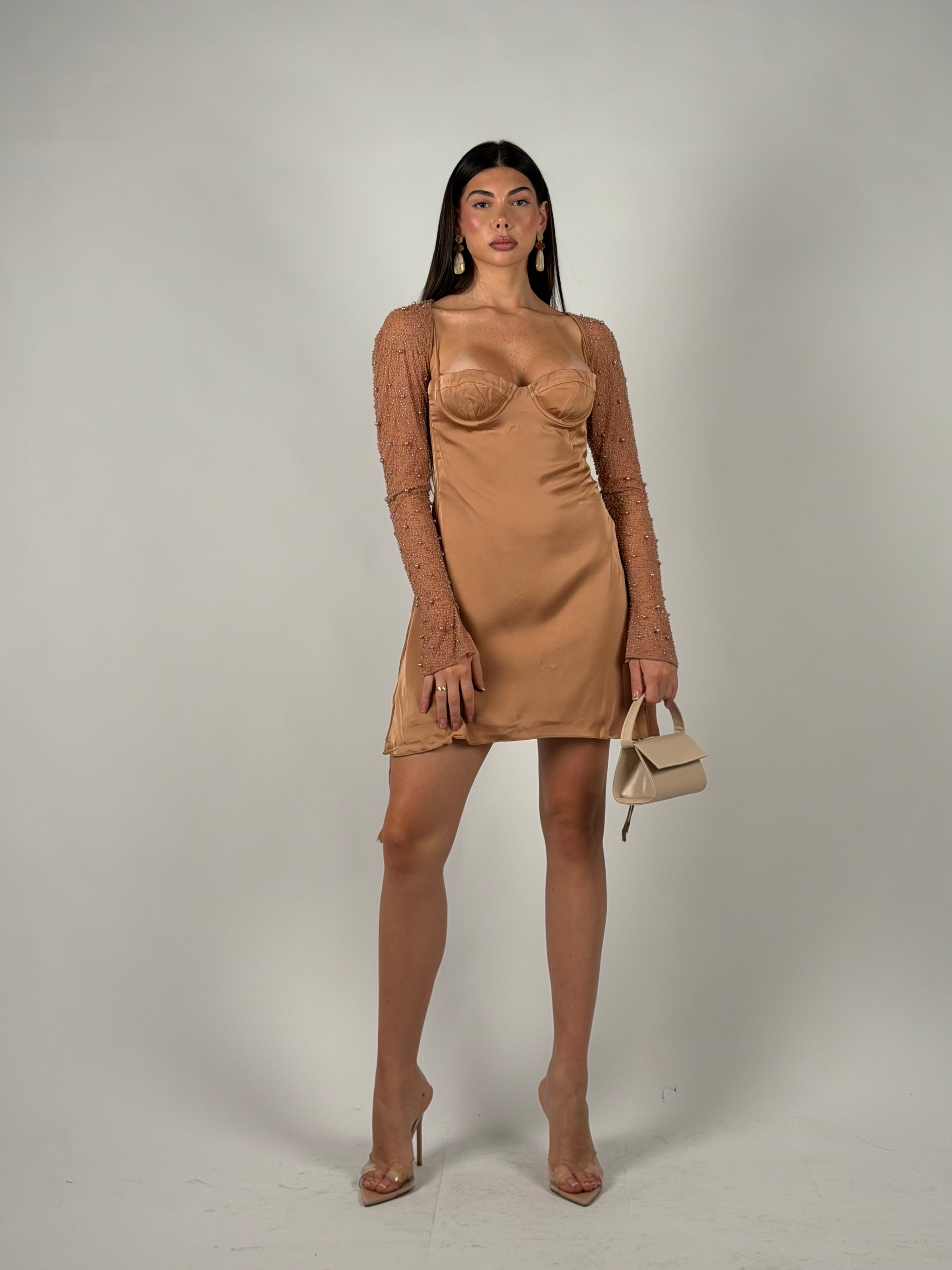 Mini dress Chiara beige