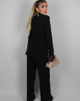 Blazer Serena con inserti in pizzo nero
