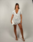 Mini dress pois bianco/nero