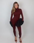 Jumpsuit icon bordeaux