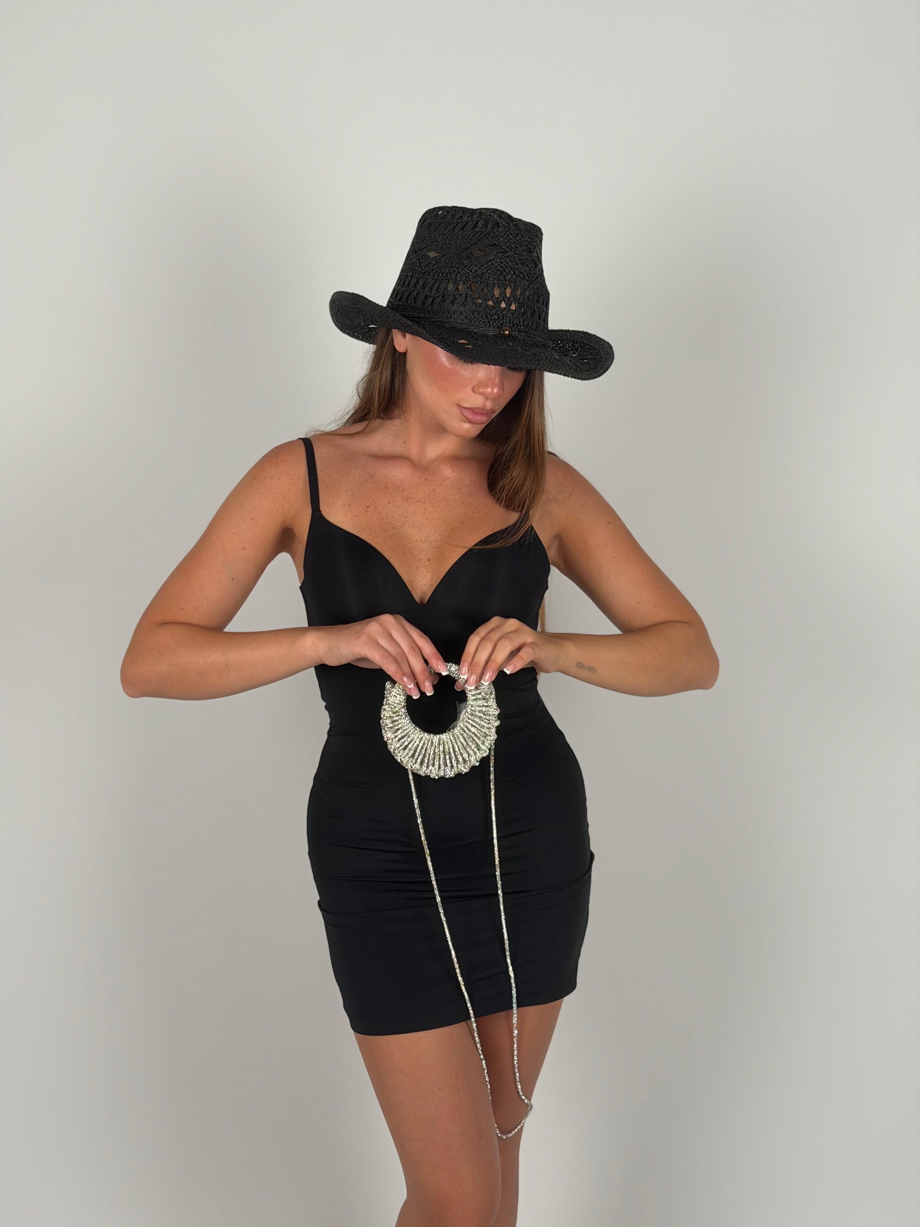 Mini dress contenitivo nero