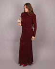 Dress allyson bordeaux