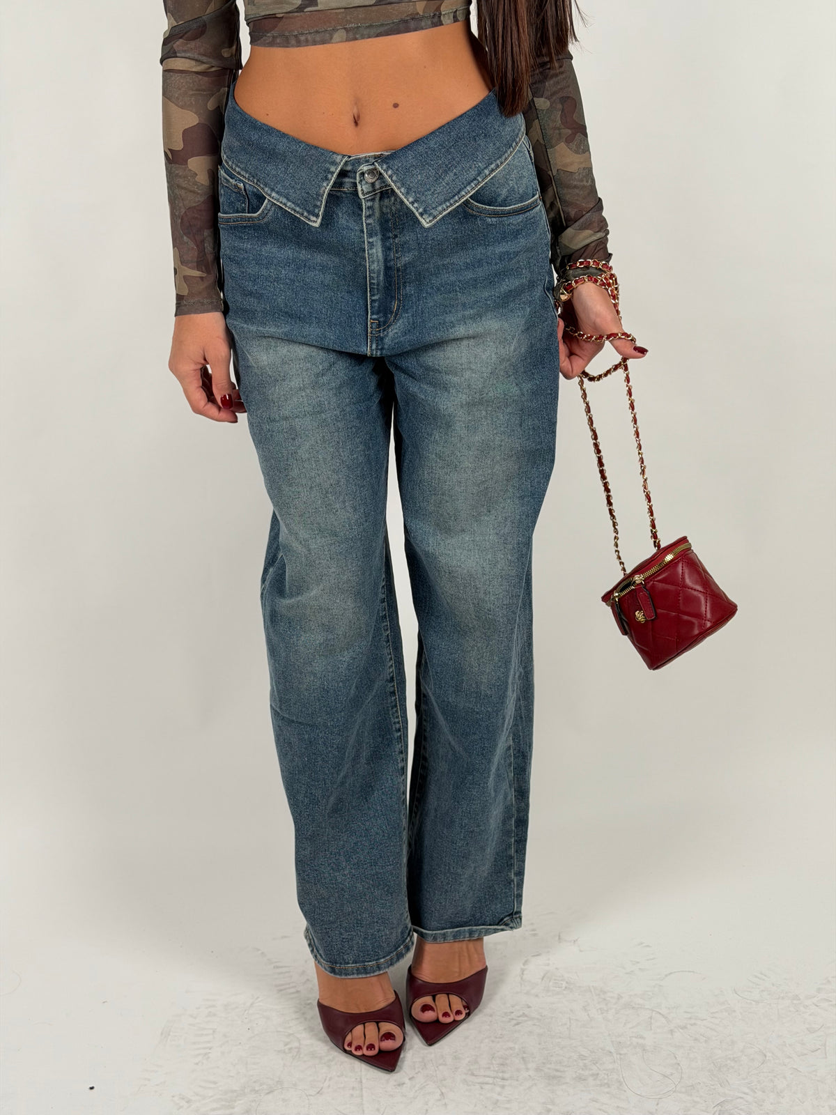 Jeans balloon wide