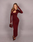Dress goccia bordeaux