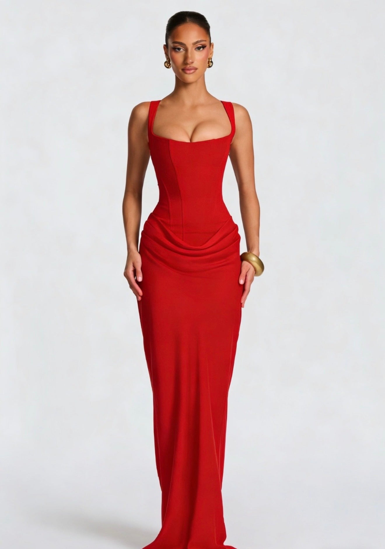 Long dress Mayla rosso