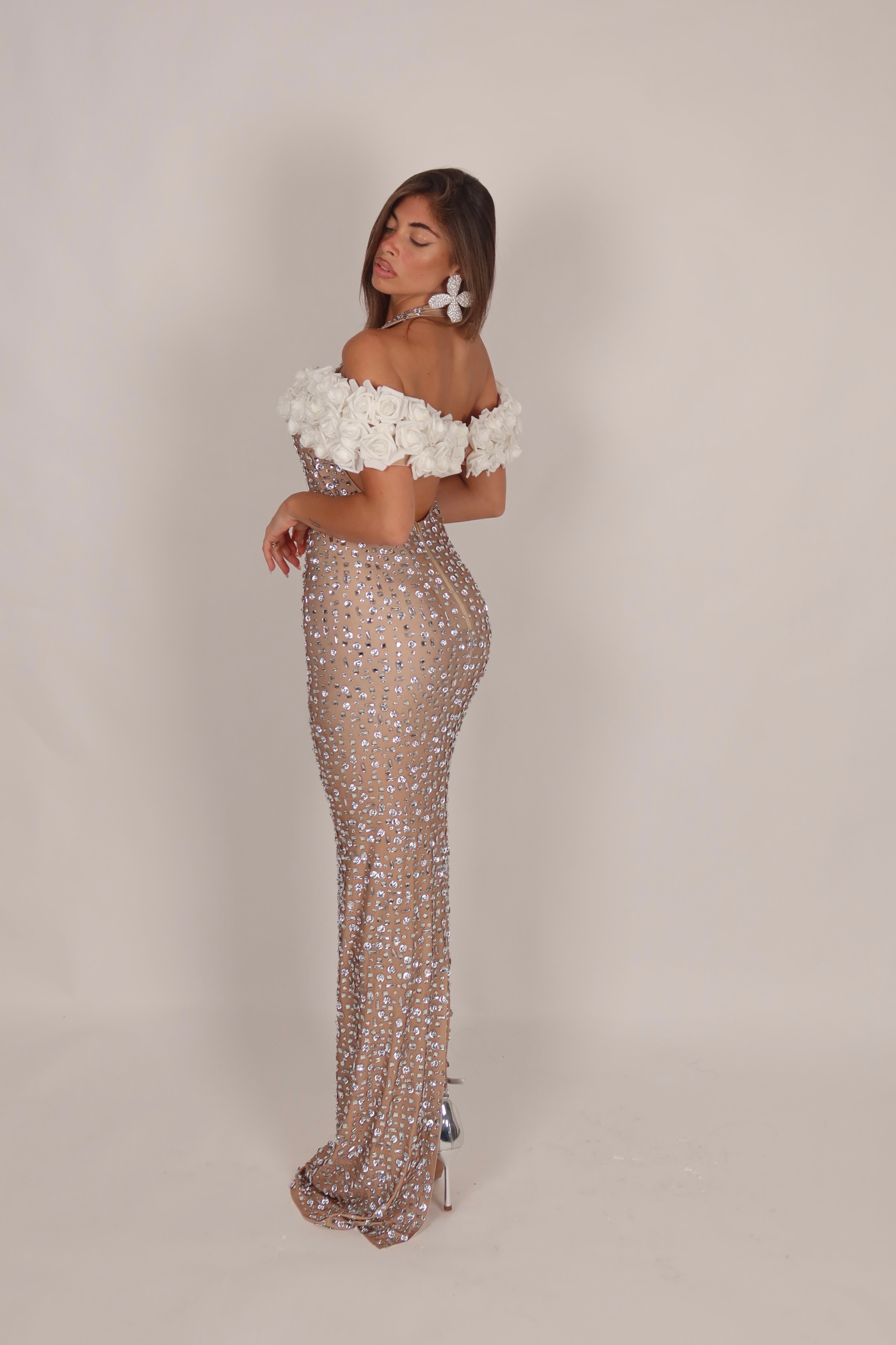 Abito luxury diamond Rose