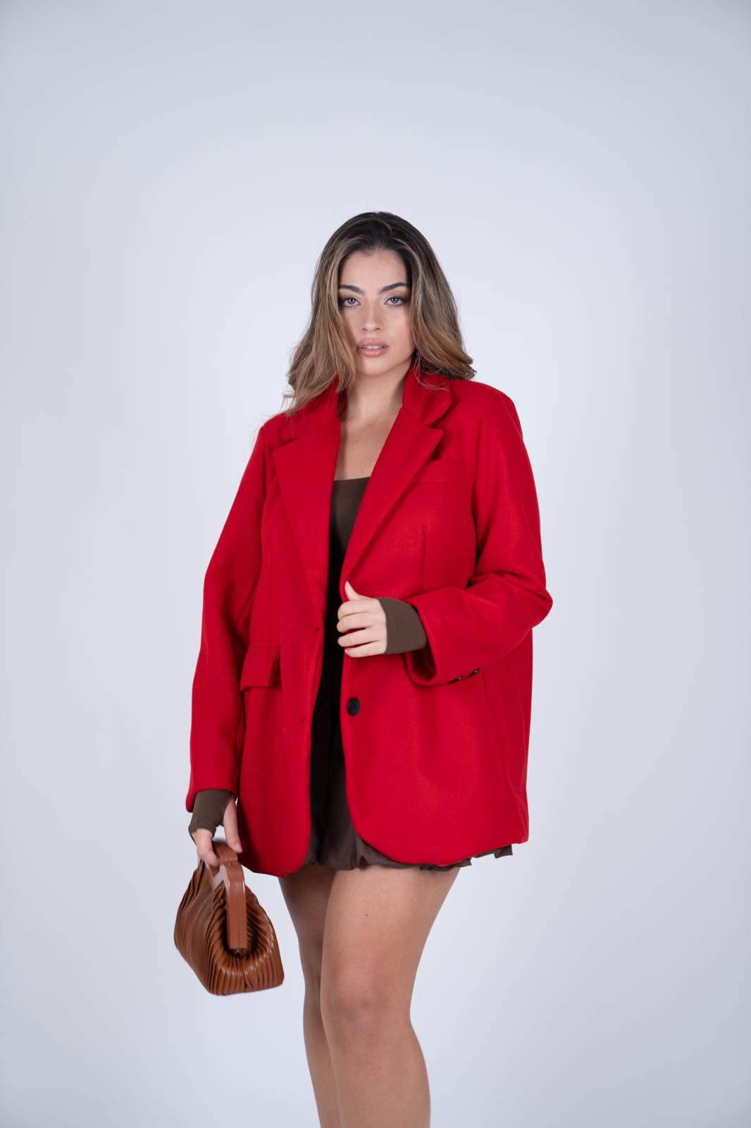 Blazer Coat west rosso