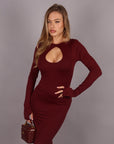Dress goccia bordeaux