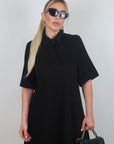 Vestito Maxi polo nero